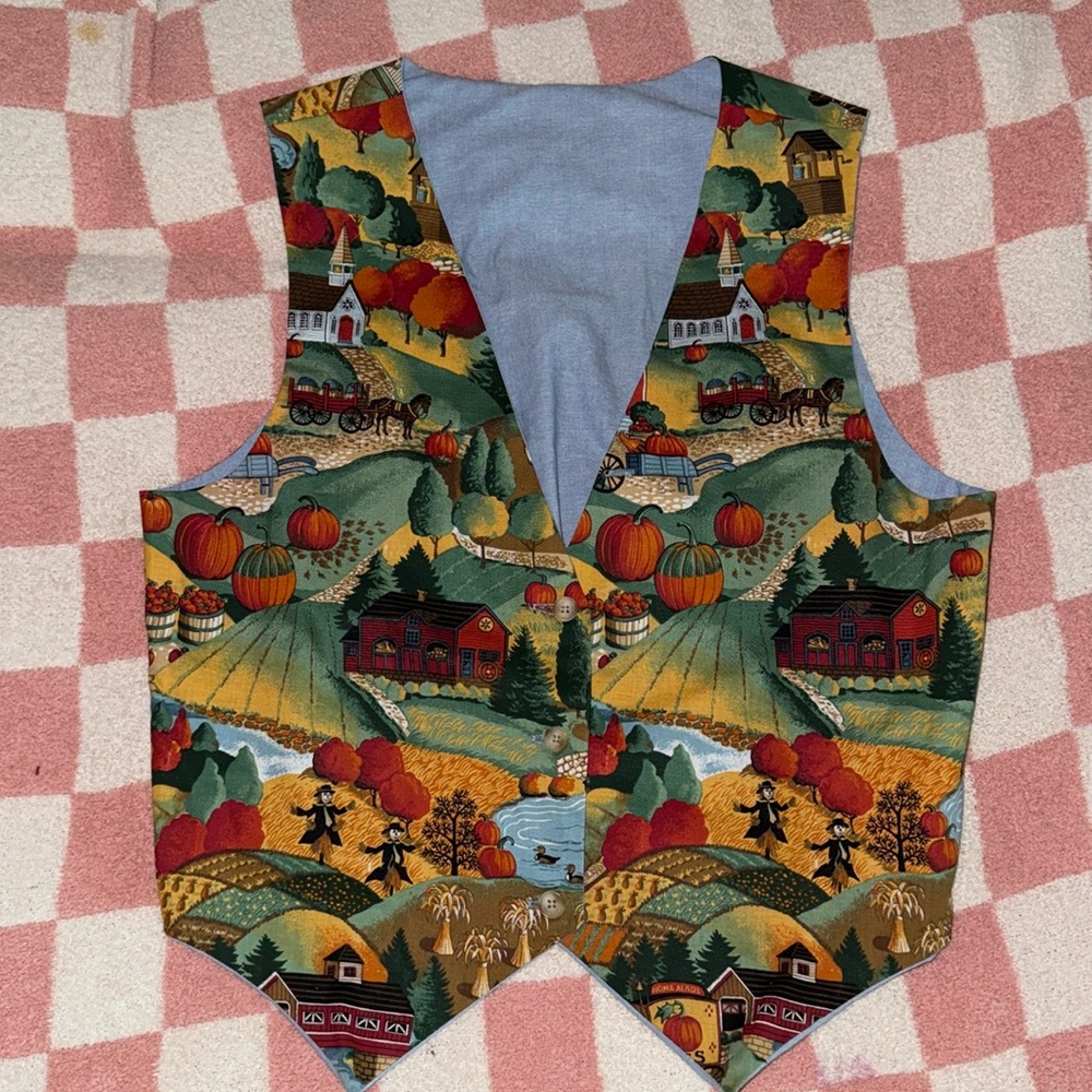 Vintage harvest vest for teacher